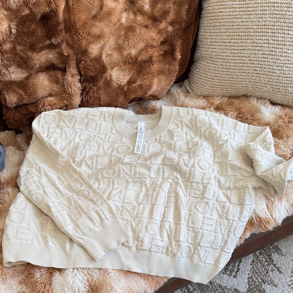 LULULEMON Cream Textured Sweater